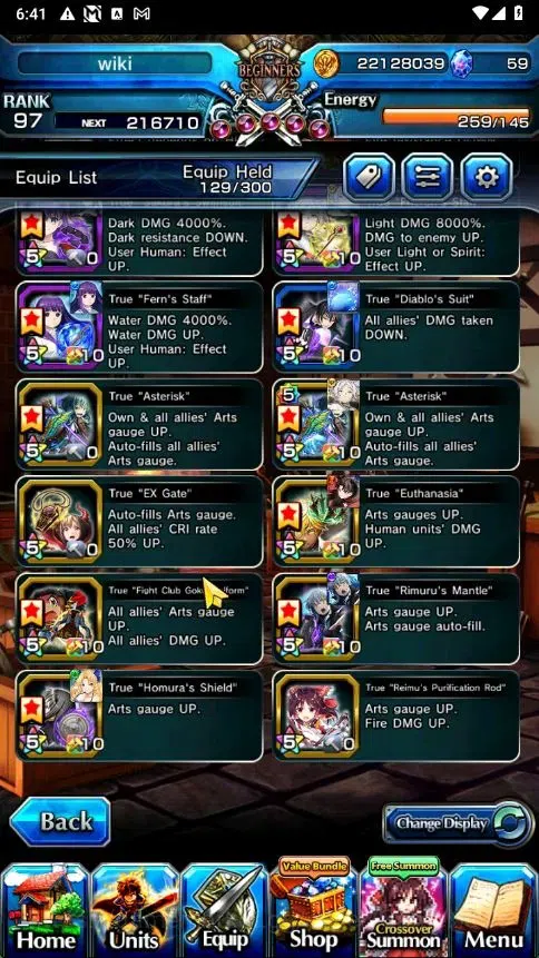 Grand Summoners Accounts Global|Rank 97|33 Ascend+3 TW|[S Miyu,Fren,Frieren image 9