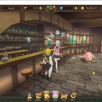 The Seven Deadly Sins: Grand Cross Starter Global|283K CC|3 UR| Nemesis Meliodas, Merlin & Es image 1