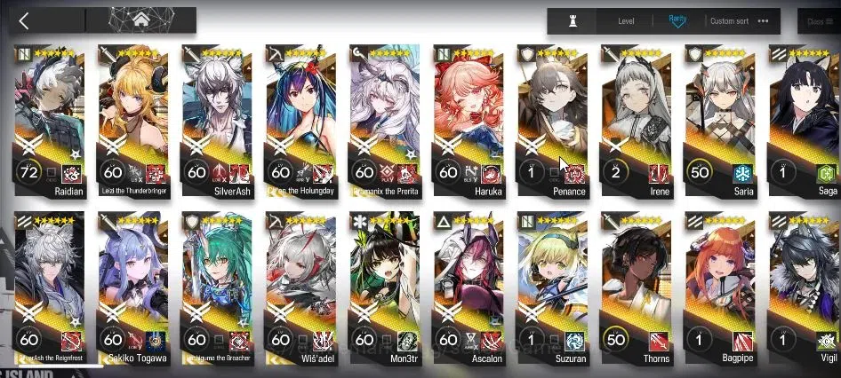 Arknights Accounts Lv 74|176 OP 17 Skin|9,9K Oru+71 Ori|5 Limited+Ful image 7