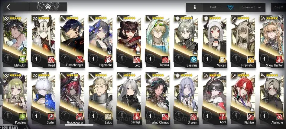 Arknights Accounts Lv 74|176 OP 17 Skin|9,9K Oru+71 Ori|5 Limited+Ful image 9