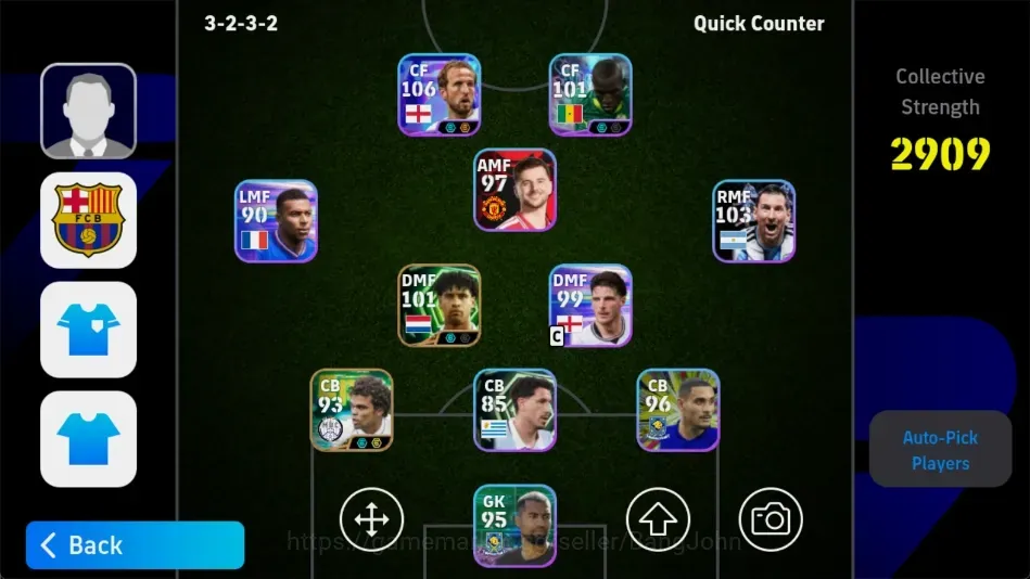 eFootball Accounts Legends & Iconic Players Android|PW 2909|Epic Rijkaard Pepe,Shwt HarryKane Jackson Messi,etc| EFB3987B 1