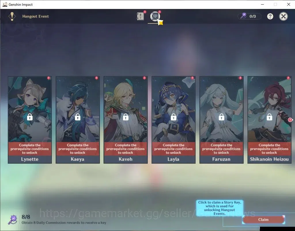 Genshin Impact Accounts ASIA|AR 48|3 Limited+1(*5Weapon)|Linnea,Neuvillete image 12