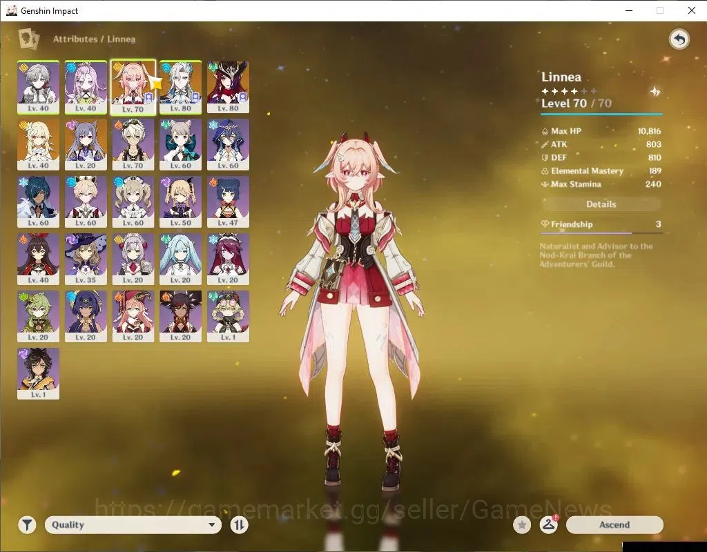 Genshin Impact Accounts ASIA|AR 48|3 Limited+1(*5Weapon)|Linnea,Neuvillete image 3