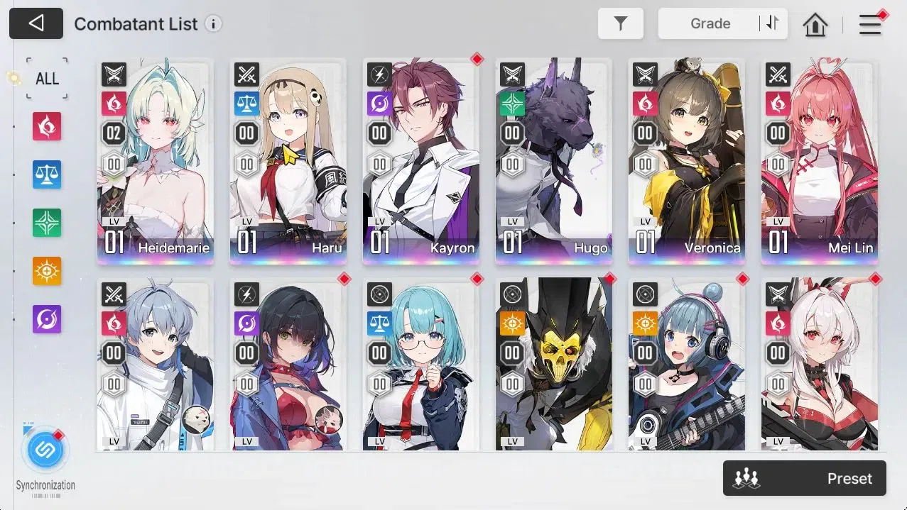 Chaos Zero Nightmare Accounts ASIA Lv54|6 SSR[HeidemariM2,Haru,MeiLin,Veronica,e image 3