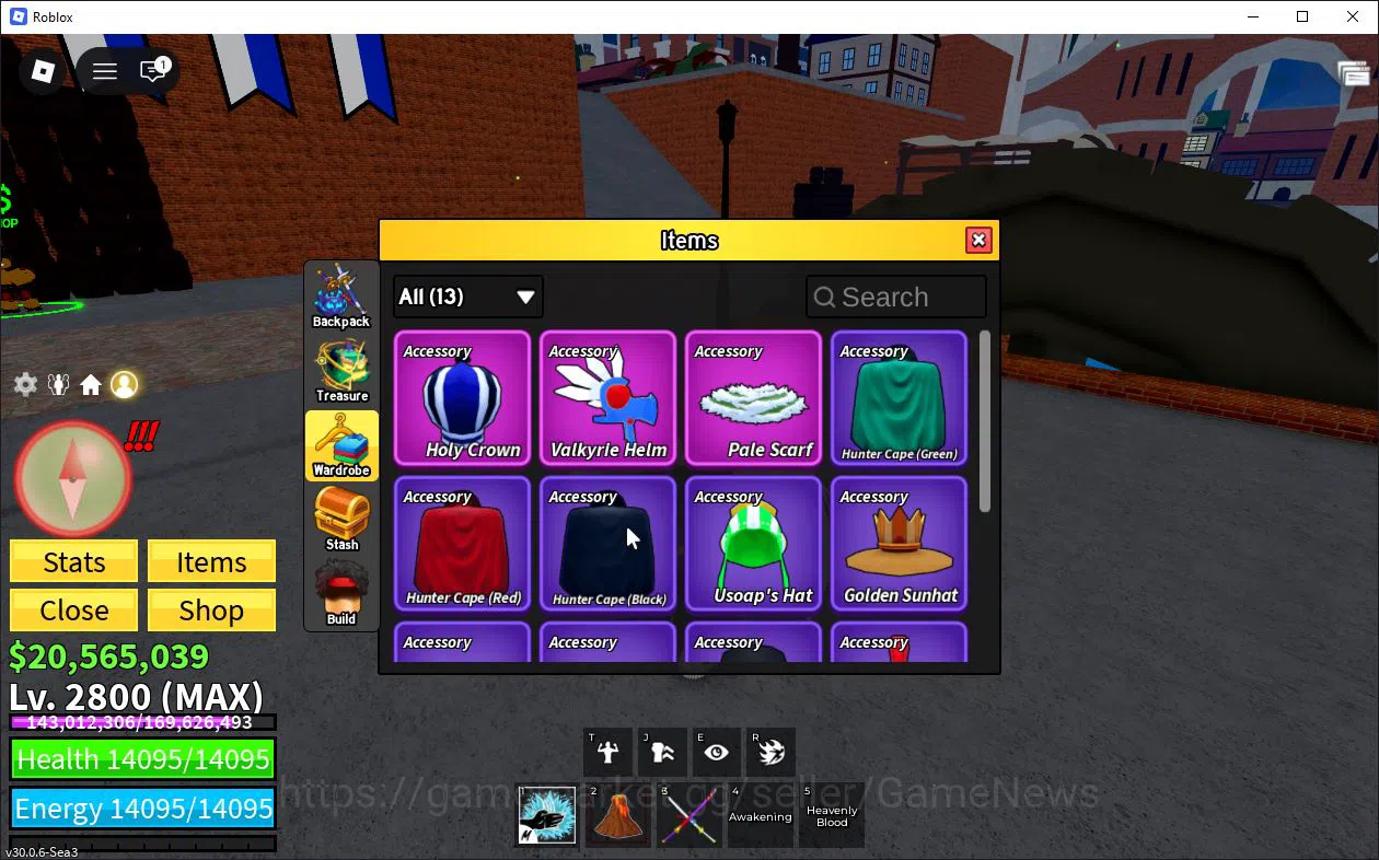 Roblox Accounts Blox Fruit|Lv 2800|Angel V4|3 Myth WP(Cursed Katan image 4