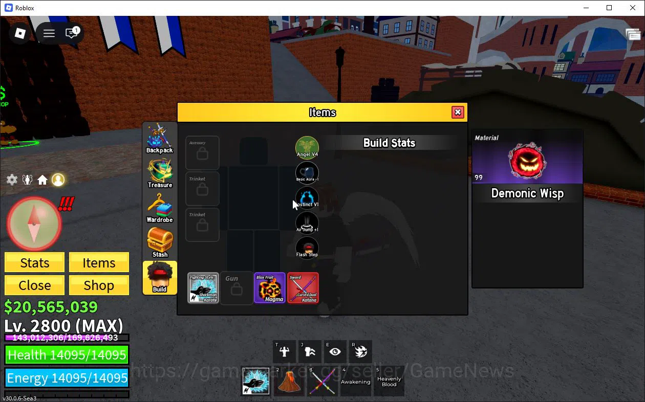 Roblox Accounts Blox Fruit|Lv 2800|Angel V4|3 Myth WP(Cursed Katan image 7