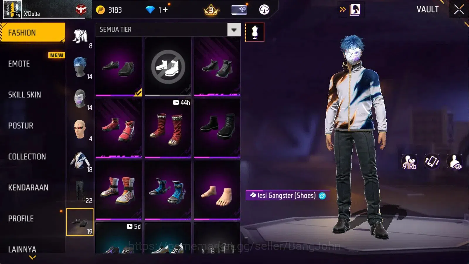 Free Fire Accounts Indonesia | Vault 113 | BR Heroic, CS Gold | Booya image 11