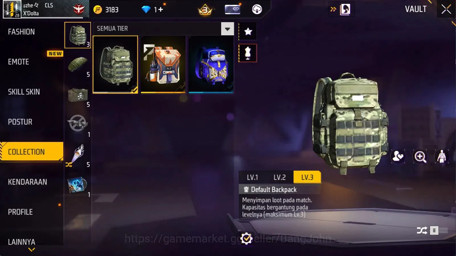 Free Fire Accounts Indonesia | Vault 113 | BR Heroic, CS Gold | Booya image 12