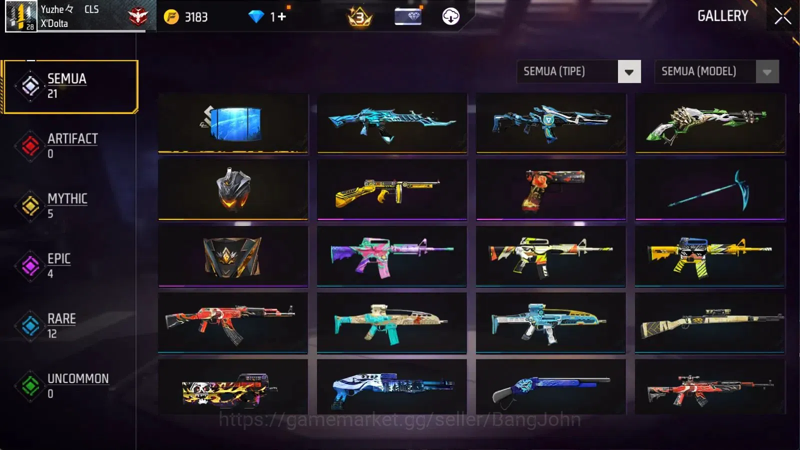 Free Fire Accounts Indonesia | Vault 113 | BR Heroic, CS Gold | Booya image 4