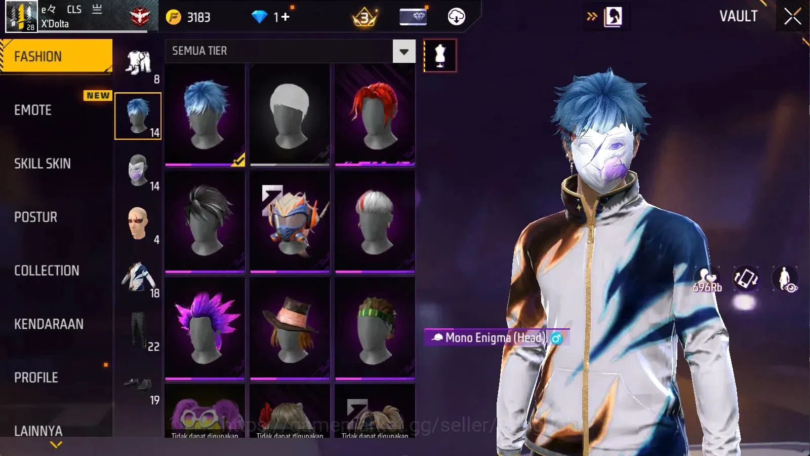 Free Fire Accounts Indonesia | Vault 113 | BR Heroic, CS Gold | Booya image 6