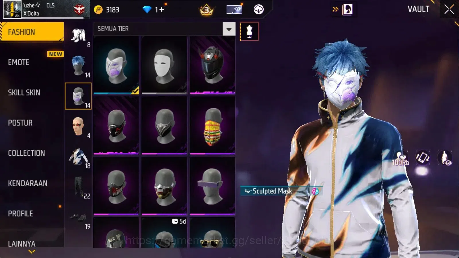 Free Fire Accounts Indonesia | Vault 113 | BR Heroic, CS Gold | Booya image 7