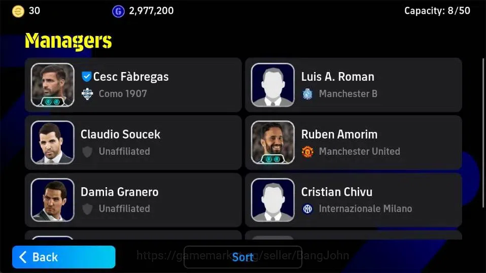 eFootball Accounts Legends & Iconic Players Mobile|PW 3019|Fabio Cannavaro Epic,Romario BigT,Lionel Messi ShowT|2026|Check 2