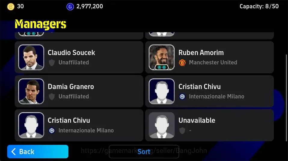eFootball Accounts Legends & Iconic Players Mobile|PW 3019|Fabio Cannavaro Epic,Romario BigT,Lionel Messi ShowT|2026|Check 3
