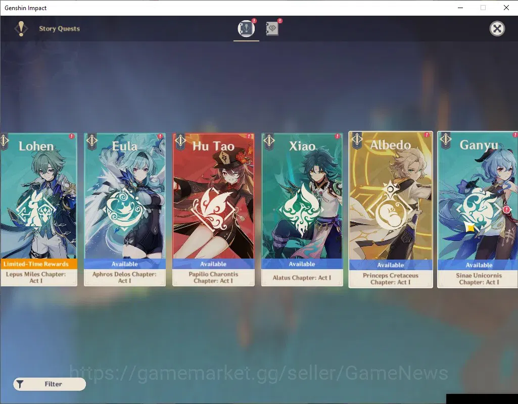 Genshin Impact Accounts ASIA|AR 51|4 Limited + 3 (*5Weapon)|Mavuika,Arlecc image 13