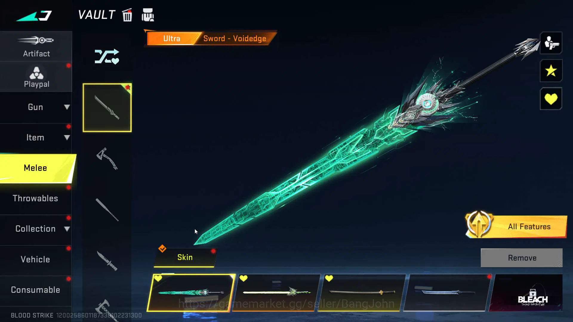 Blood Strike Accounts ASIA | Mele Ultra Sword | Ultra Lightblade | Legen image 3