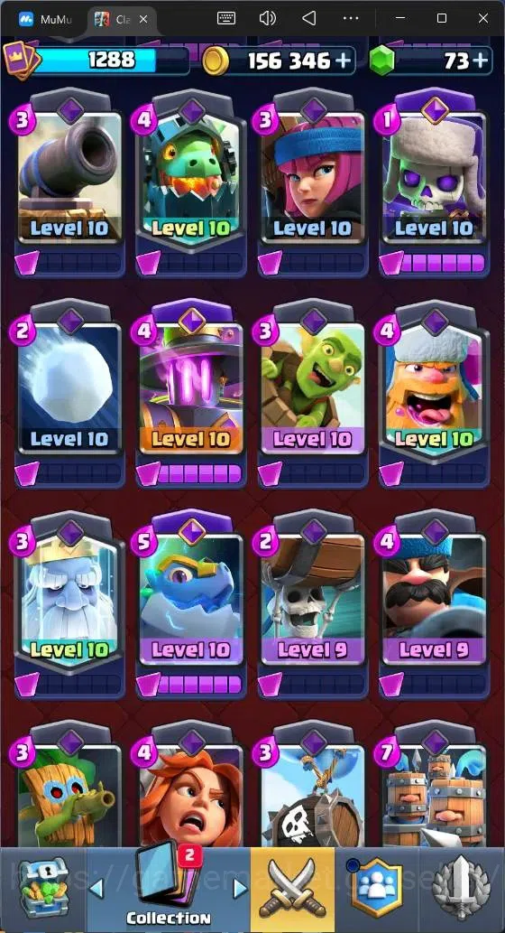 Clash Royale Accounts High-End Global |CL 1288|KTL 13|Trophy 7856|121 Cards|8 Champ|2 Hero|11 Evo|Arena 20|73 Gems|156K 9