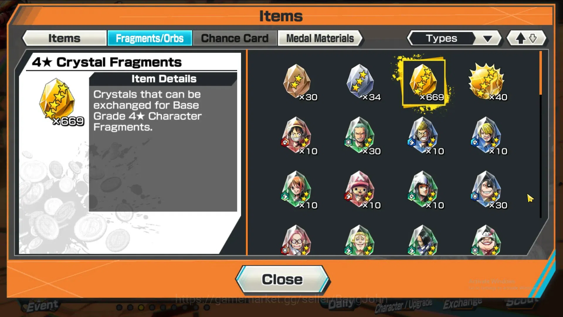 One Piece Bounty Rush Accounts GLOBAL|GF 669|5Ex|St Nusjuro,MD Luffy,DD Shanks, F image 2