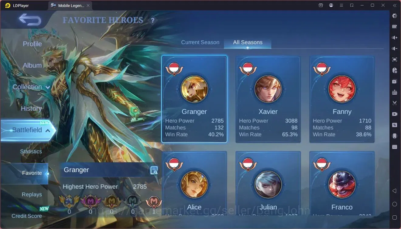 Mobile Legends: Bang Bang Accounts Global|Hero 101|Skin 129|Expert|Prime Granger|KOF  image 18