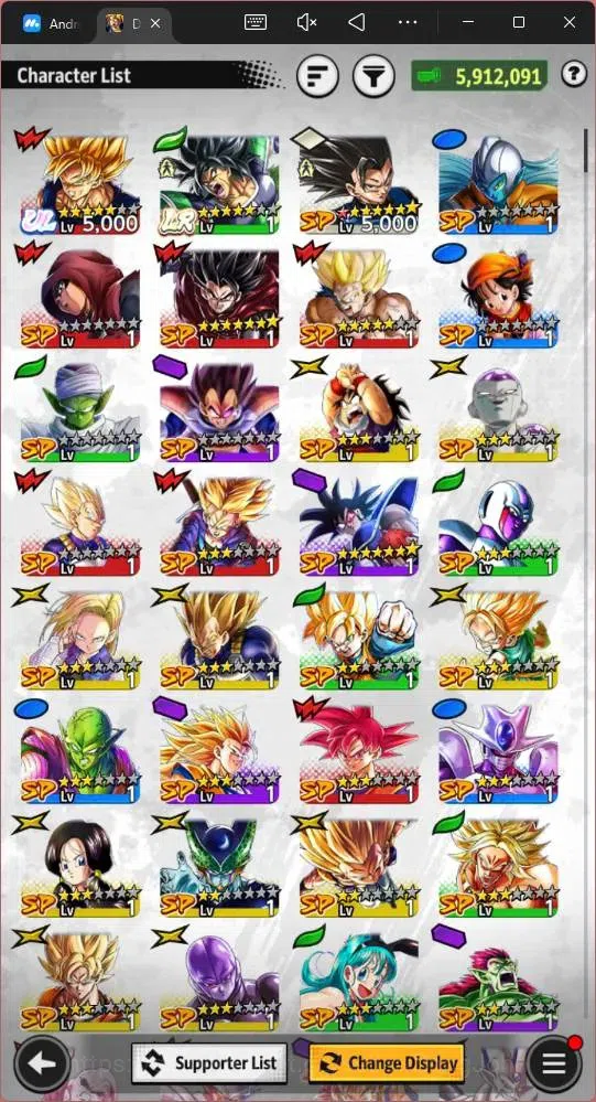 Dragon Ball Legends Accounts Android | Lvl 147| 5.9M Total Power | 35K CC| 1 LR image 10