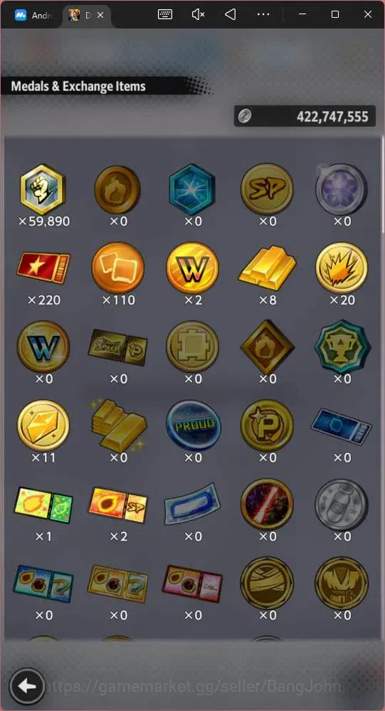 Dragon Ball Legends Accounts Android | Lvl 147| 5.9M Total Power | 35K CC| 1 LR image 2