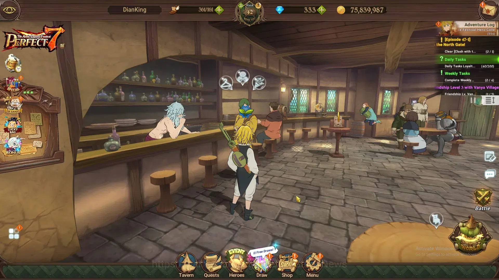 The Seven Deadly Sins: Grand Cross Accounts Global|1,7M CC|30 LS+ 333 DM|3 LR+6 UR|Brunhil,Eli image 1