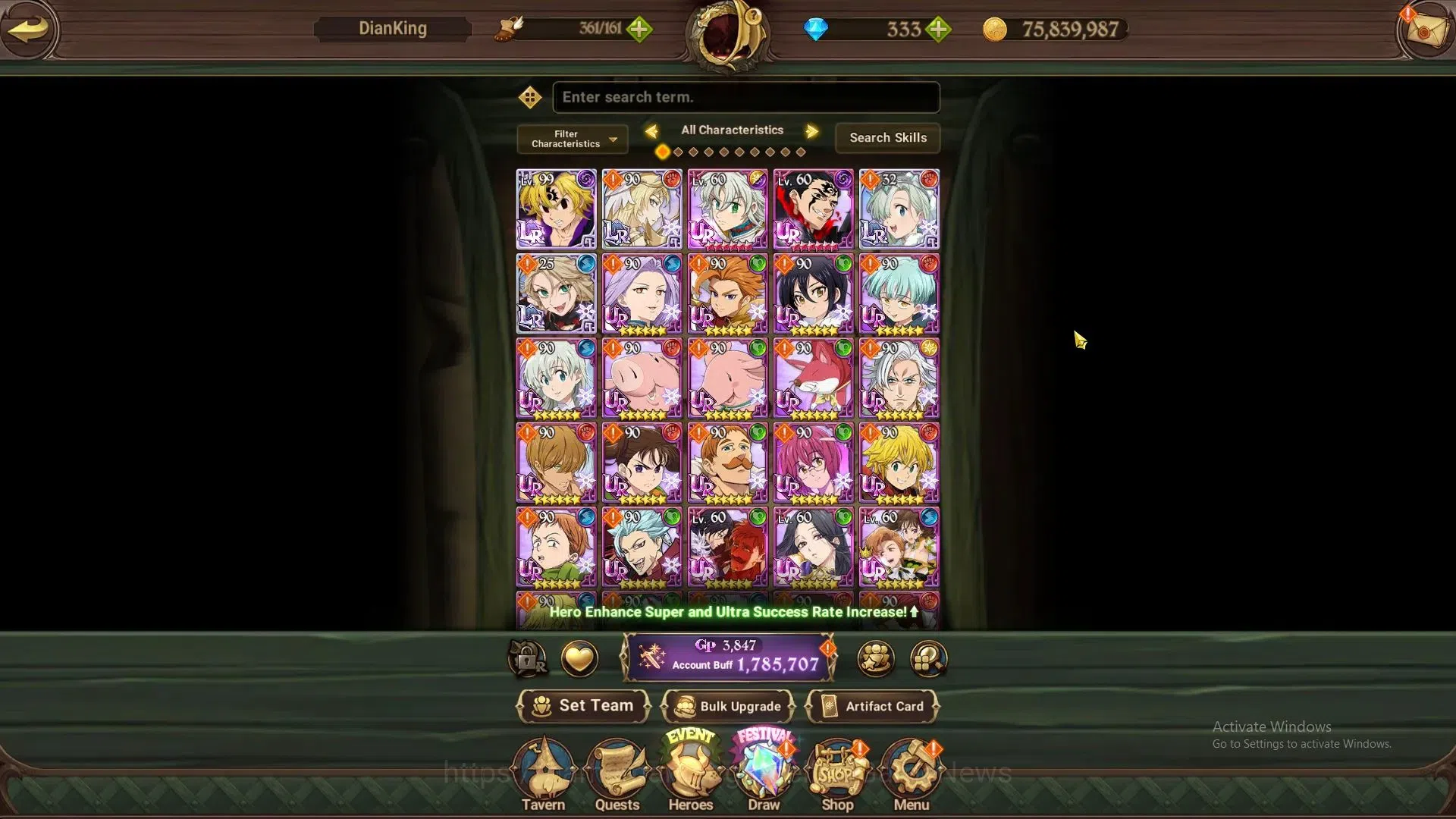 The Seven Deadly Sins: Grand Cross Accounts Global|1,7M CC|30 LS+ 333 DM|3 LR+6 UR|Brunhil,Eli image 5