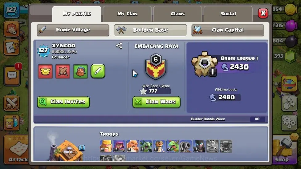 Clash of Clans Accounts TH 13 - BH 7|LV 127|HH 7|BK 80,AQ 74,GW 33,MP 42,R image 6