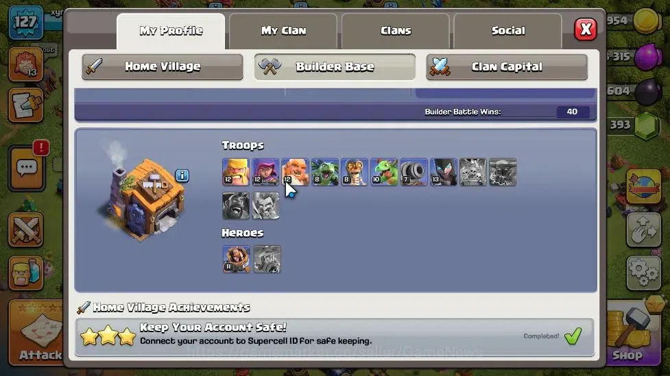 Clash of Clans Accounts TH 13 - BH 7|LV 127|HH 7|BK 80,AQ 74,GW 33,MP 42,R image 7