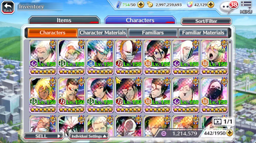 Bleach: Brave Souls Accounts Mid-Tier [GLOBAL]42k Orbs|10th Anniv (Rukia,Ichigo),TYBW26 (Uryu,Ichigo),Aizen Renewed,Ururu,2 10