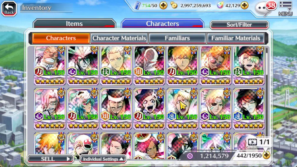 Bleach: Brave Souls Accounts Mid-Tier [GLOBAL]42k Orbs|10th Anniv (Rukia,Ichigo),TYBW26 (Uryu,Ichigo),Aizen Renewed,Ururu,2 11