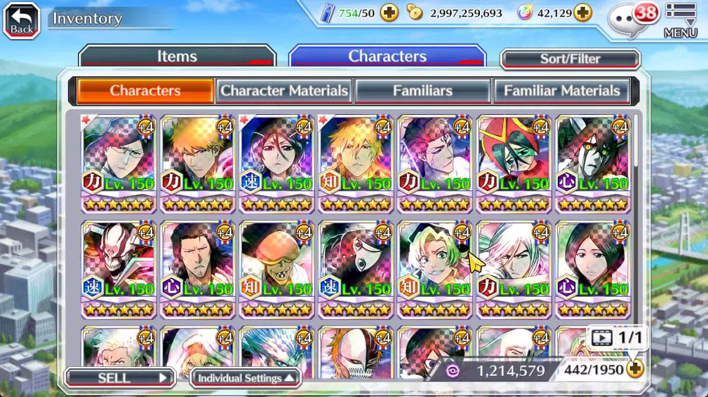 Bleach: Brave Souls Accounts Mid-Tier [GLOBAL]42k Orbs|10th Anniv (Rukia,Ichigo),TYBW26 (Uryu,Ichigo),Aizen Renewed,Ururu,2 9