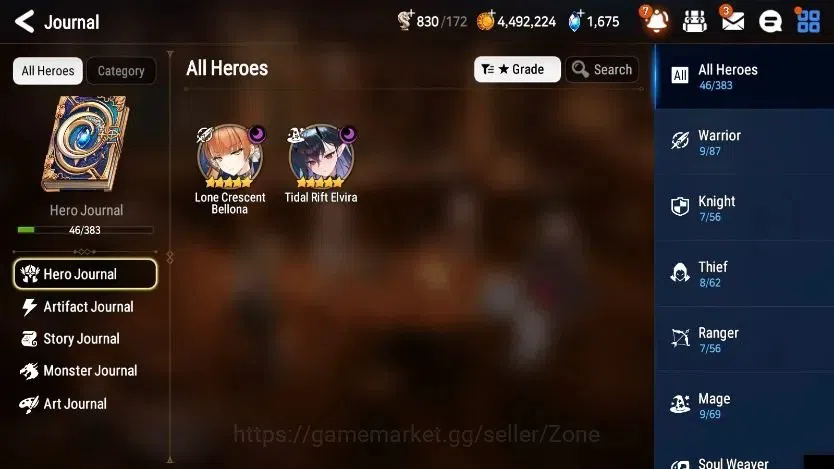 Epic Seven Accounts Starter Global|Verif|New ERA 2ML (TR Elvira, LC Bellona)|Theater+PoH+Bless ON|Check SS||Stove(ES846Z) 1
