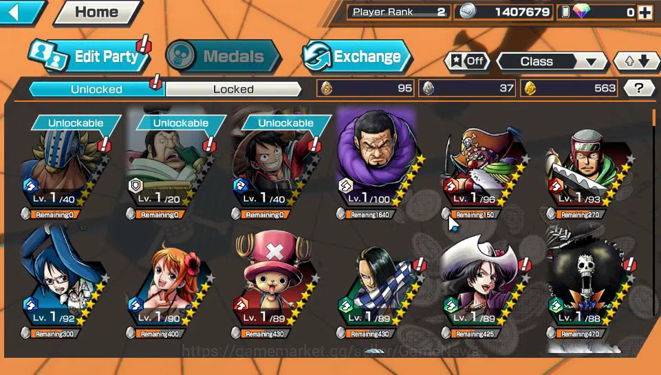 One Piece Bounty Rush Accounts Global | 4 EX META  | Trafalgar Law,FilmZ Zephyr,A image 7