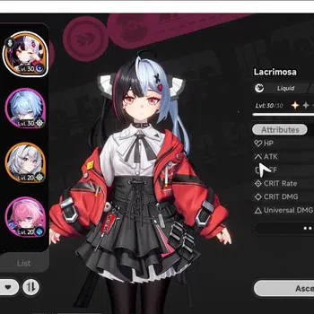 Neverness to Everness Accounts GLOBAL SEA|HL 20|TL 8| 7 S-Class 2 Limited [LacrimosaA1,Shinku]|Overcast,Tomato,Underboss