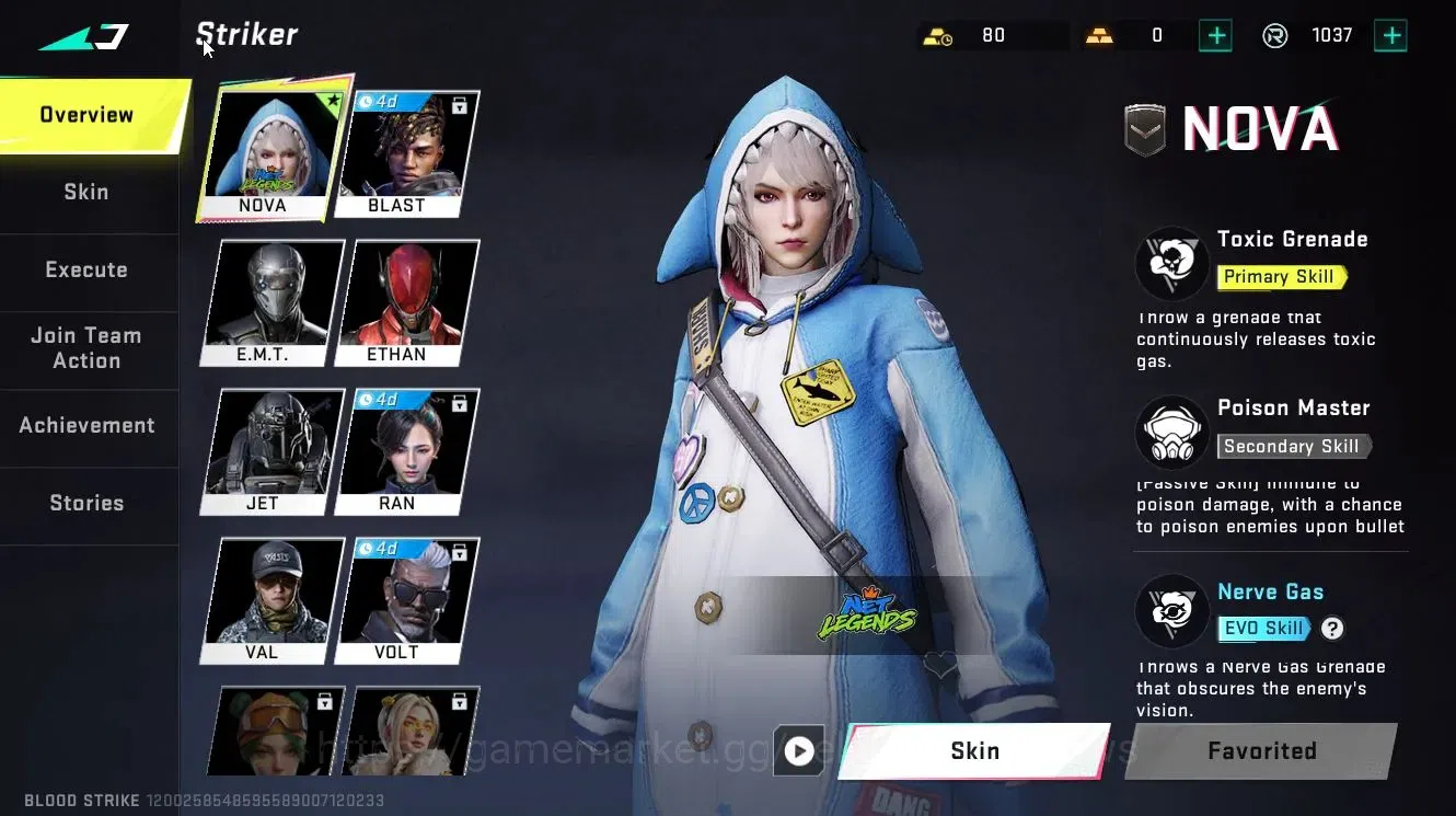Blood Strike Accounts Rare Skin ASIA|ETERNAL Galil-Blight's Embrace Lv3|Legendary [VSS-Blight's Embrace]|Rare Frag 3