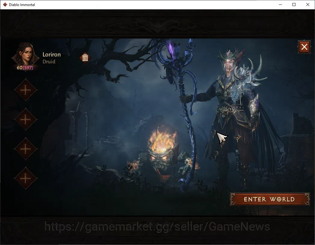 Diablo Immortal Accounts SEA - Izual|Lv60(597)|Druid|35k CR|Reso 570|Parago image 1
