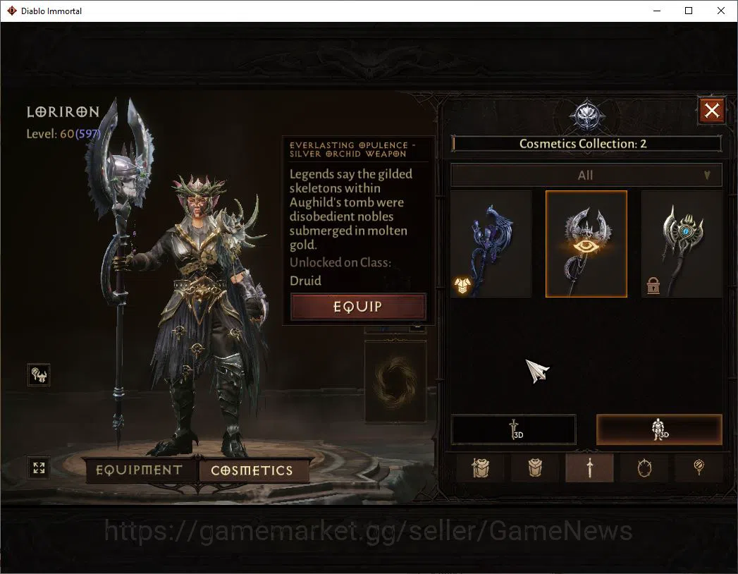 Diablo Immortal Accounts SEA - Izual|Lv60(597)|Druid|35k CR|Reso 570|Parago image 10