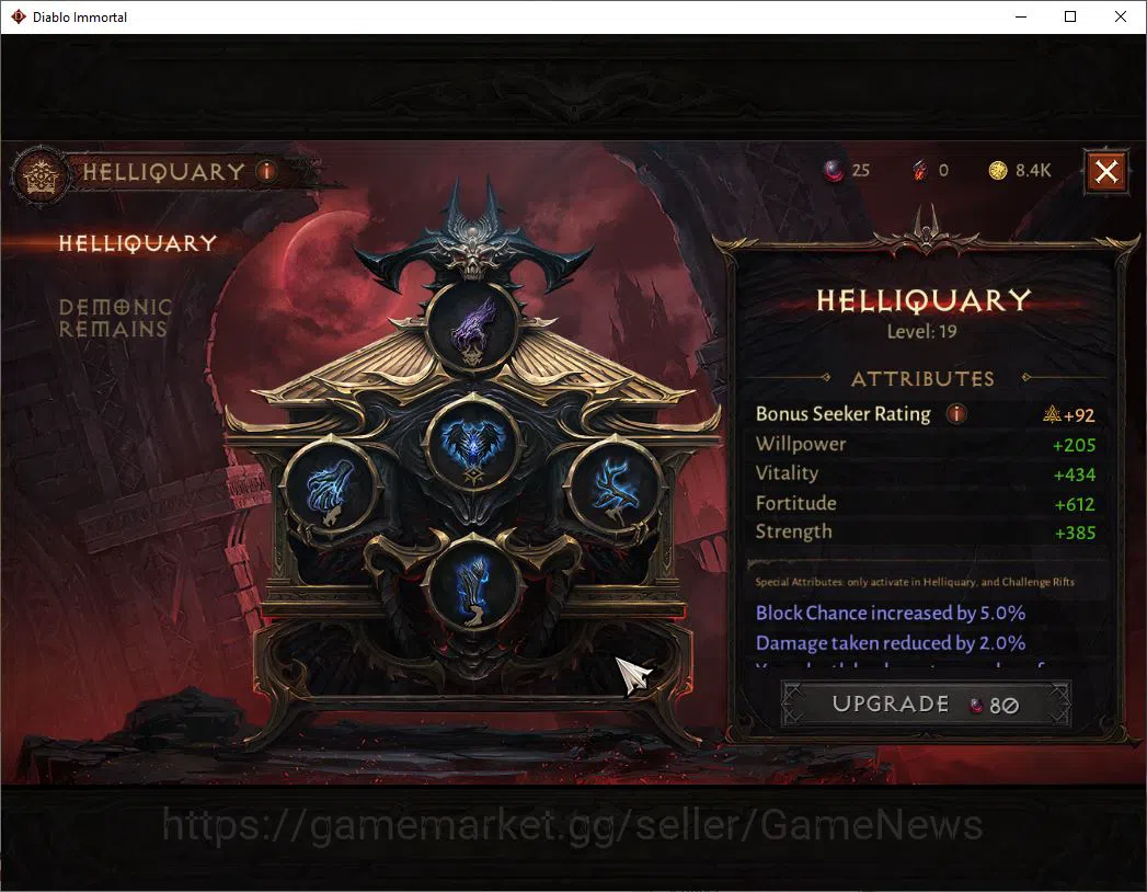 Diablo Immortal Accounts SEA - Izual|Lv60(597)|Druid|35k CR|Reso 570|Parago image 13