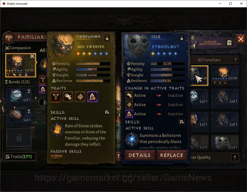 Diablo Immortal Accounts SEA - Izual|Lv60(597)|Druid|35k CR|Reso 570|Parago image 15