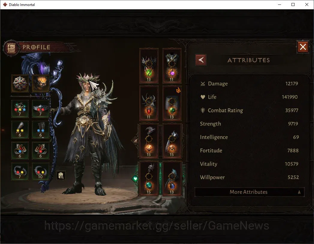 Diablo Immortal Accounts SEA - Izual|Lv60(597)|Druid|35k CR|Reso 570|Parago image 4