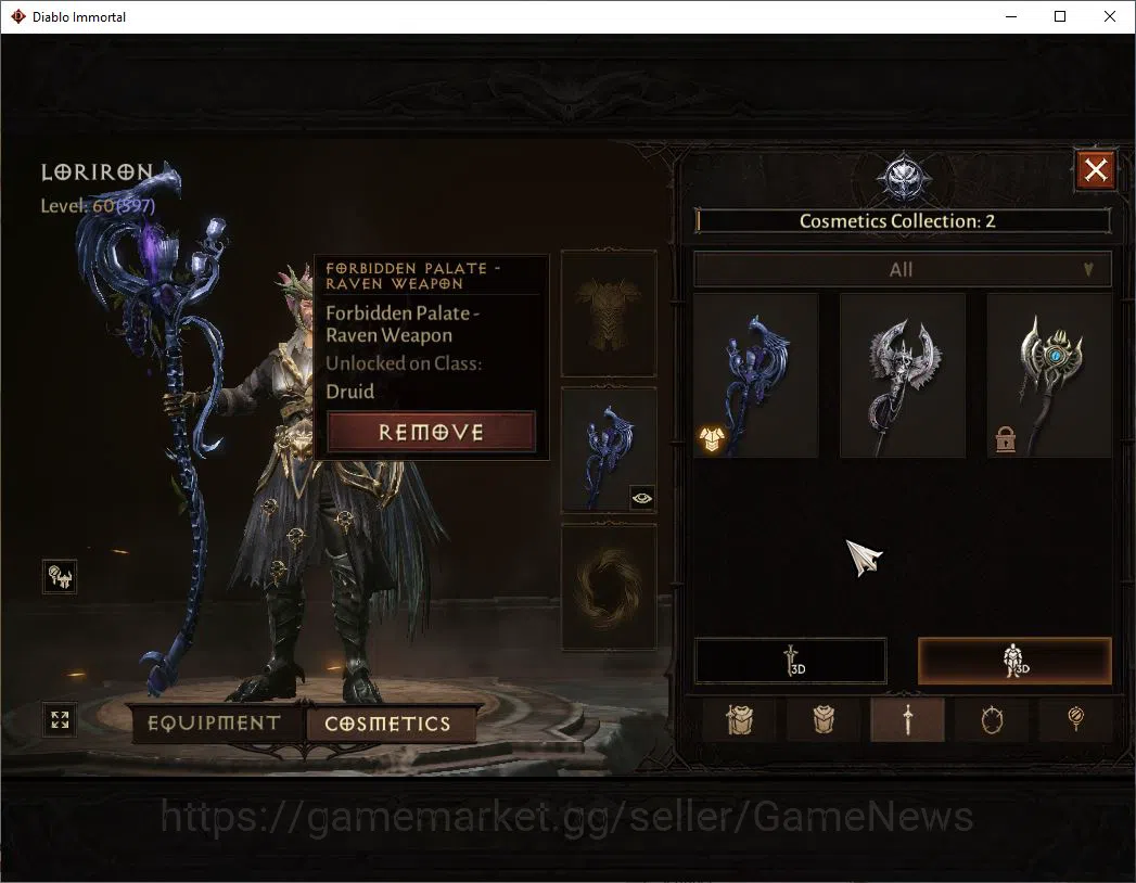 Diablo Immortal Accounts SEA - Izual|Lv60(597)|Druid|35k CR|Reso 570|Parago image 9
