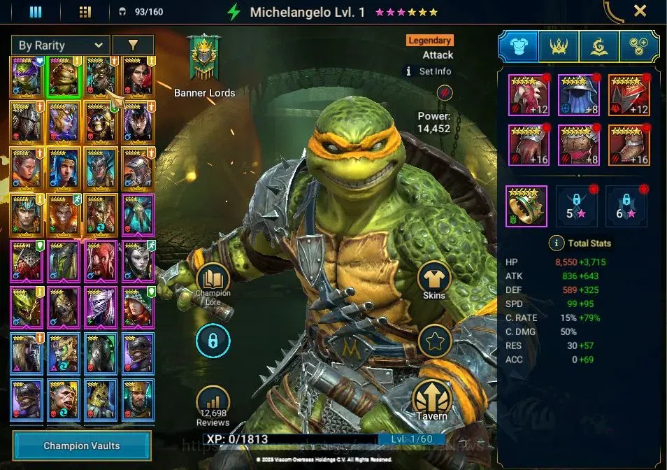 Raid: Shadow Legends Accounts Lv 26|574K Power|15 Legend Combo Turtle(Donatello, image 4