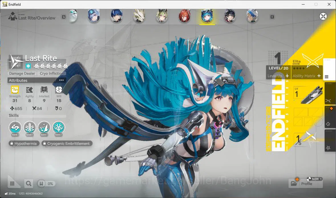 Arknights: Endfield Accounts ASIA | LVL 39, Yvonne sign, Tangtang p1, Ardelia p image 10