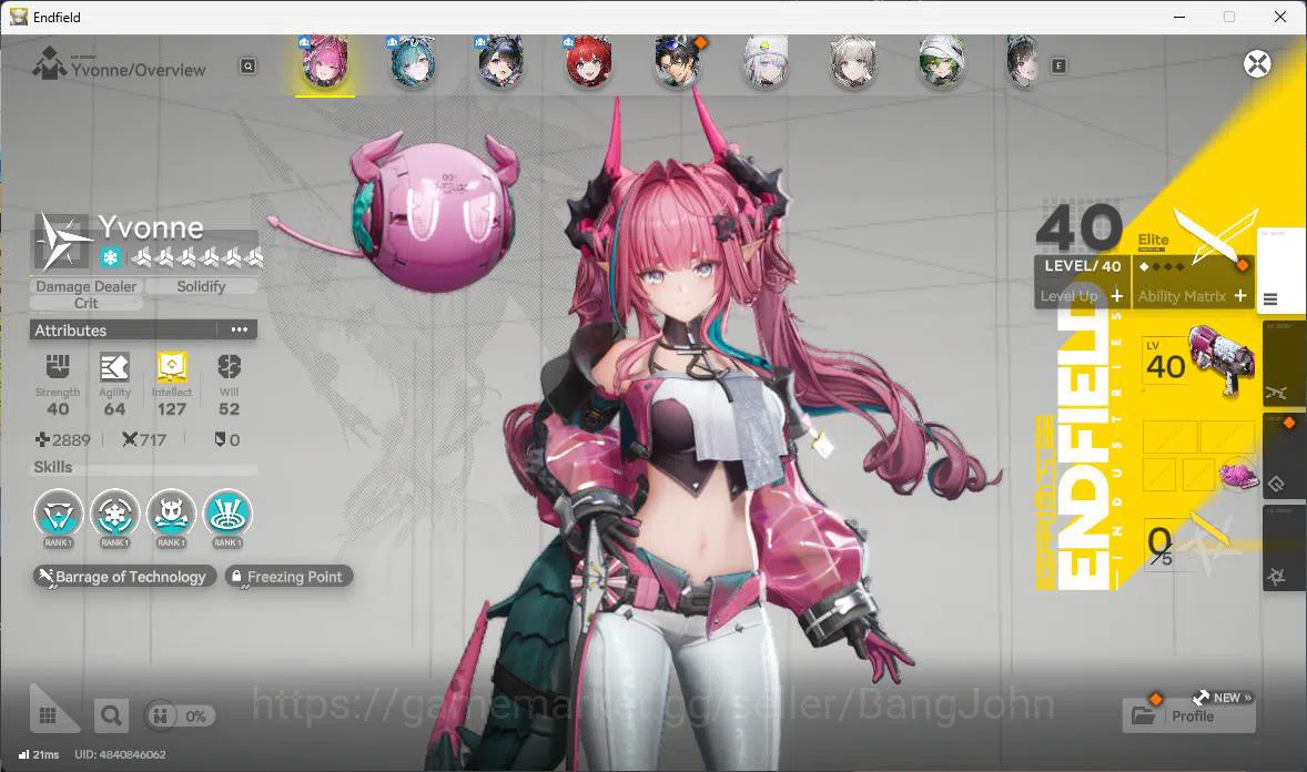 Arknights: Endfield Accounts ASIA | LVL 39, Yvonne sign, Tangtang p1, Ardelia p image 4