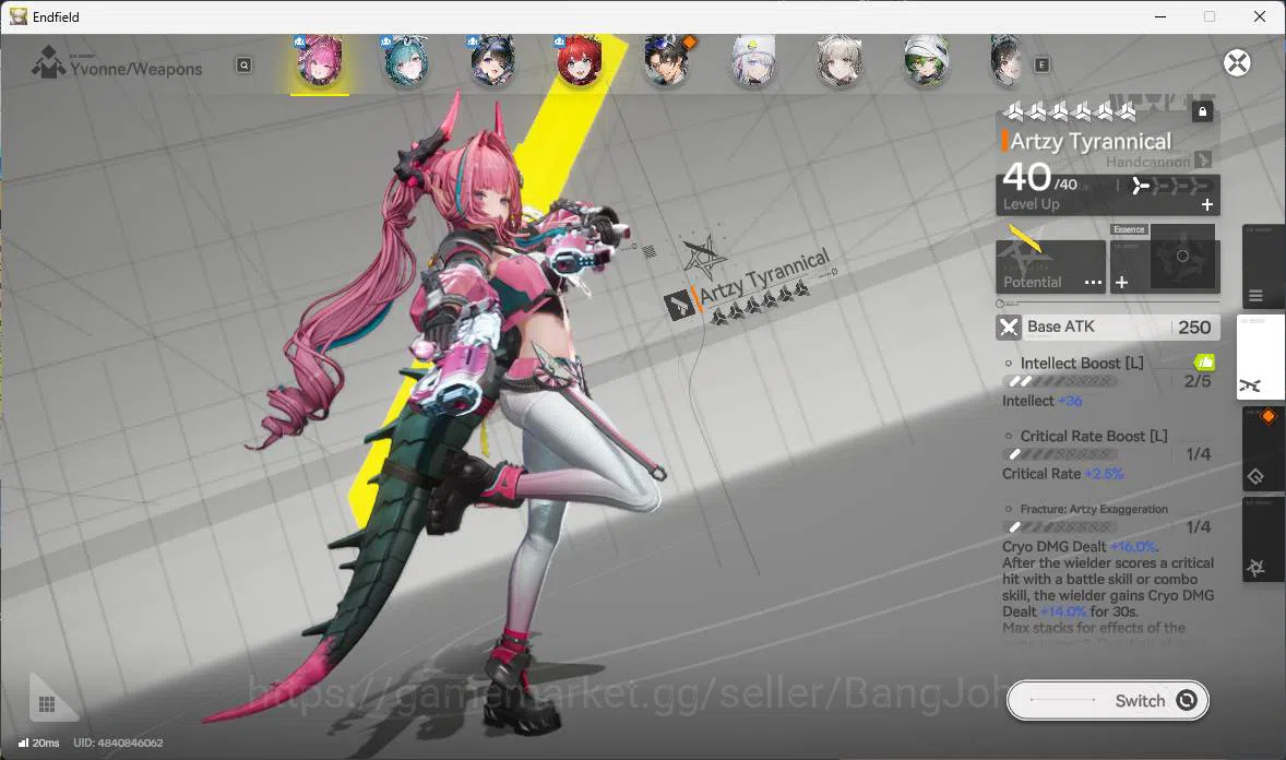 Arknights: Endfield Accounts ASIA | LVL 39, Yvonne sign, Tangtang p1, Ardelia p image 5