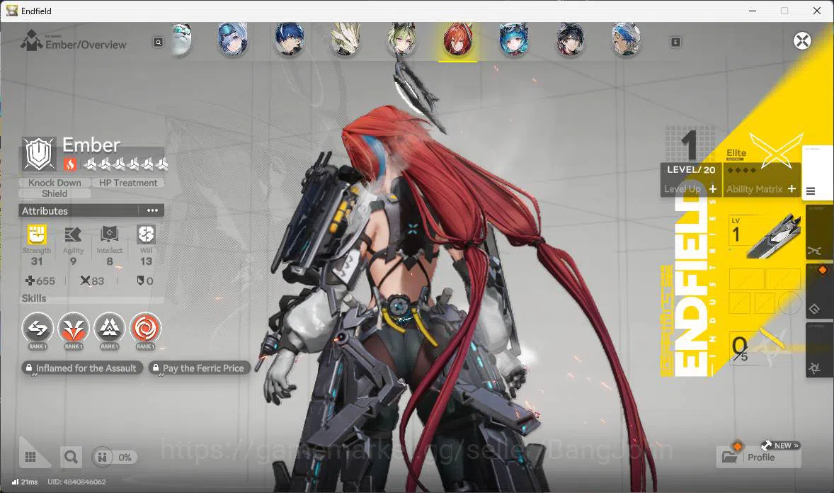 Arknights: Endfield Accounts ASIA | LVL 39, Yvonne sign, Tangtang p1, Ardelia p image 9