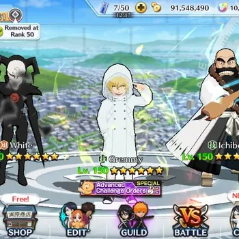 Bleach: Brave Souls Accounts Starter Global |10k Orb + 91M Coins|Fresh Story| White,Gremmy,Ichibe | KlabID|Check SS BBS778Z
