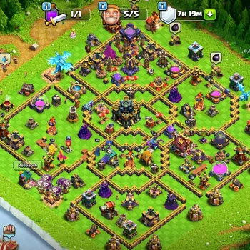 Clash of Clans Accounts High-End [Cheapest] TH 17 ➤Good Wall➤Heros: 50/57/46/32/20➤Change Name Available➤Many Magic