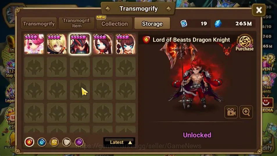 Summoners War: Sky Arena Accounts End-Game ASIA Lv 100|4 LD[Jager,Maximilian,Jin Sasha]|87 Total NB5[Leo,Haegang]+177 19