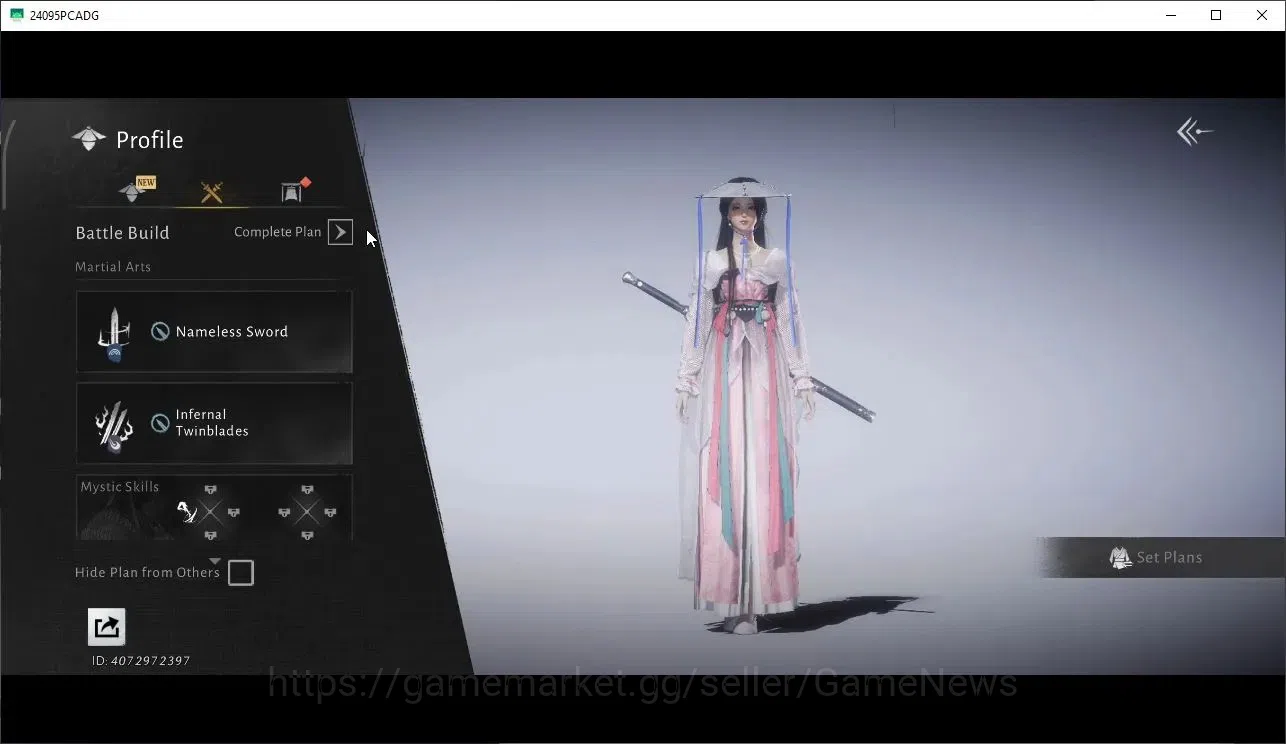 Where Winds Meet Accounts GLOBAL|Lv 5|GS 3671|1 Harmonic Core|Nameless Sword image 3